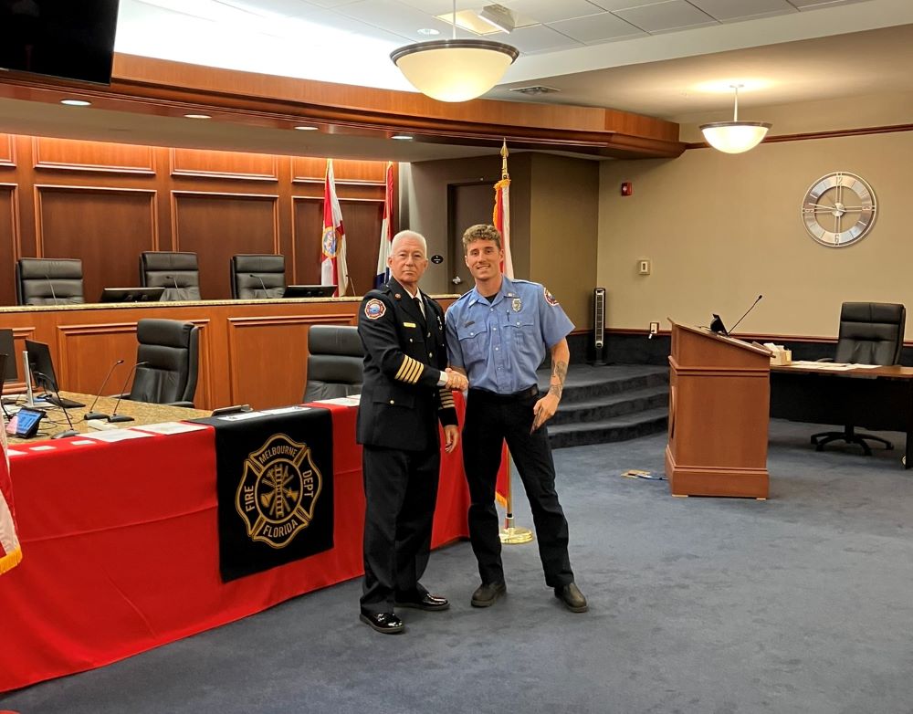 Chief Bogle and FF Luke McKay