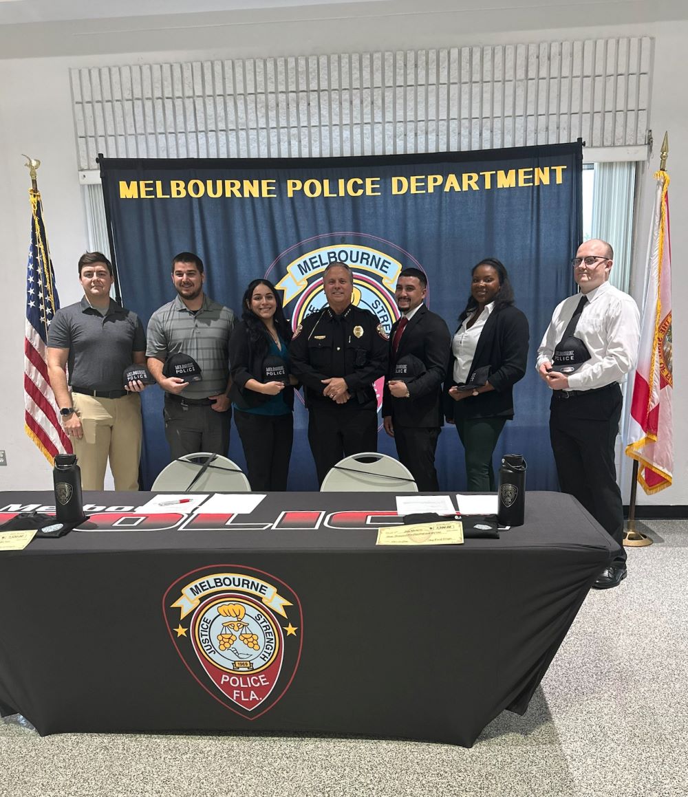 New recruits with Chief Gillespie