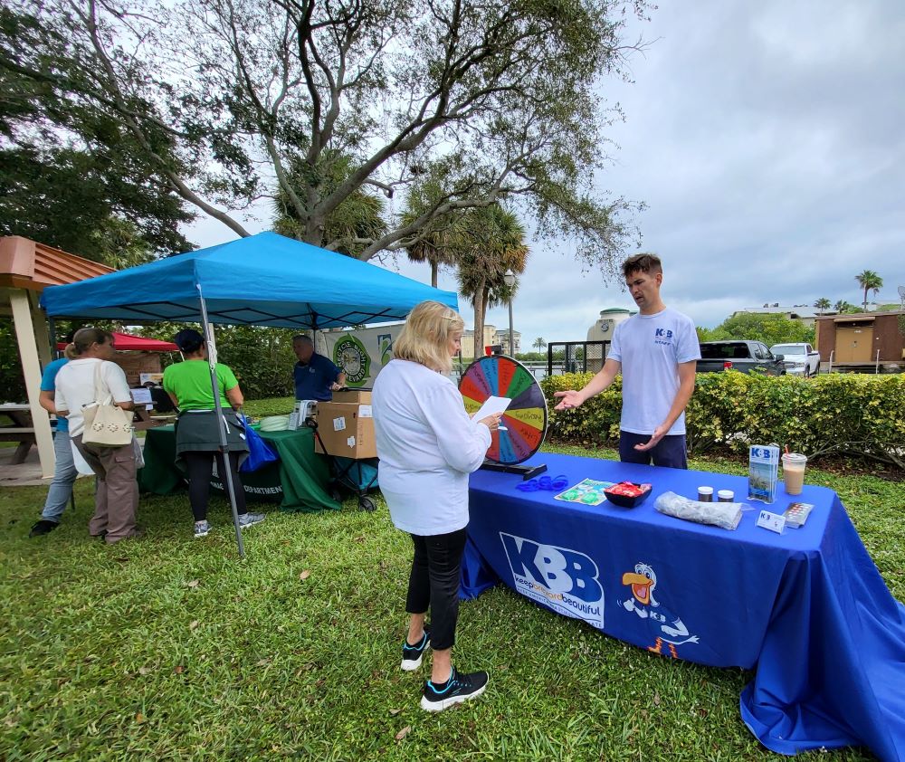 Exhibitors at Indian River Lagoon Day, Front Street Park.