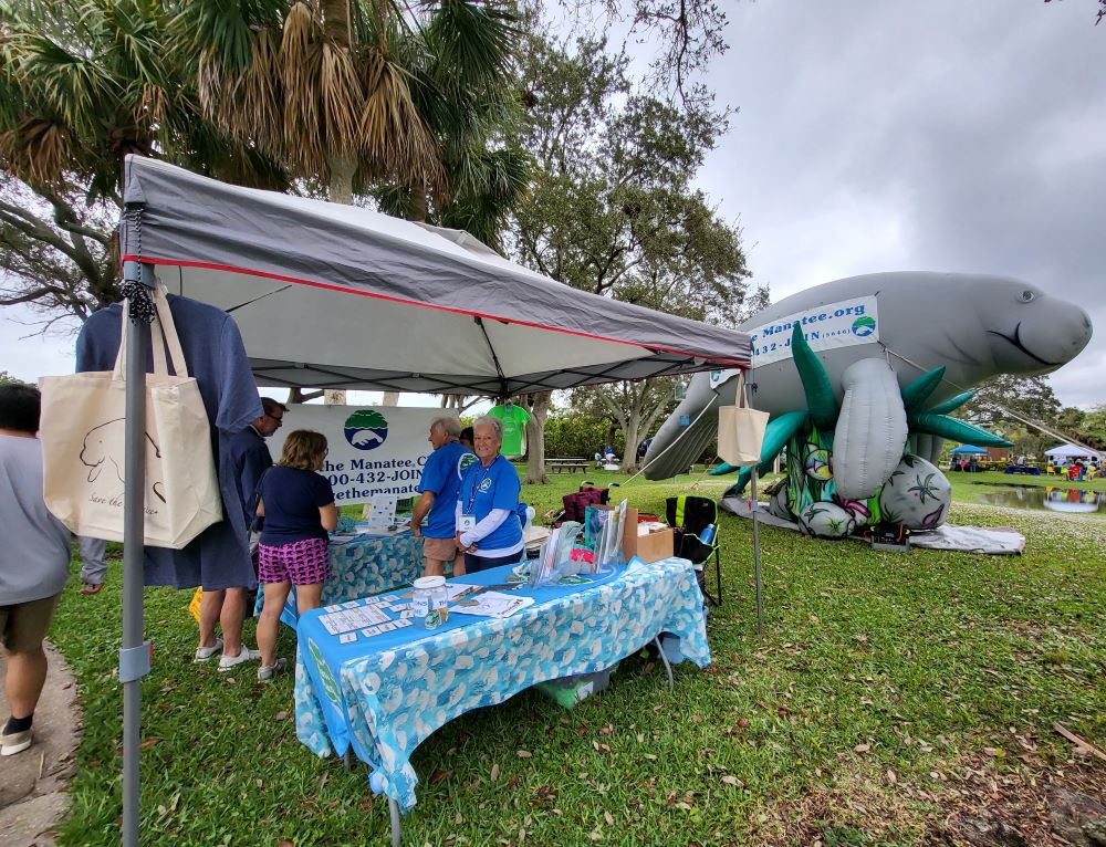 Save the Manatee Club at Indian River Lagoon Day, Front Street Park.