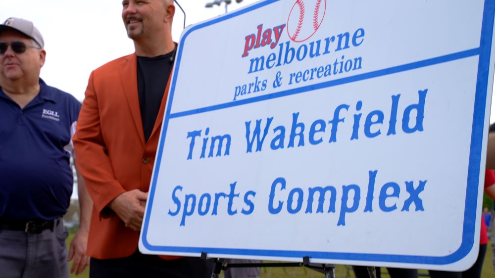 Tim Wakefield Sports Complex sign