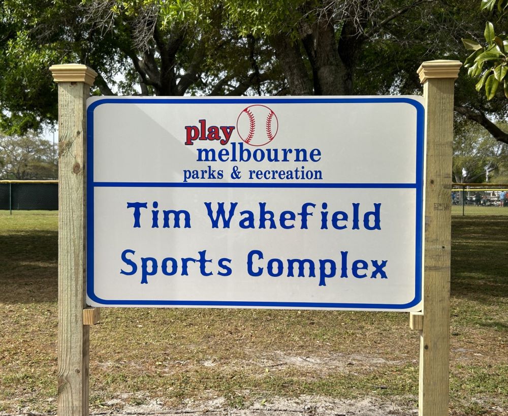 Tim Wakefield Sports Complex sign