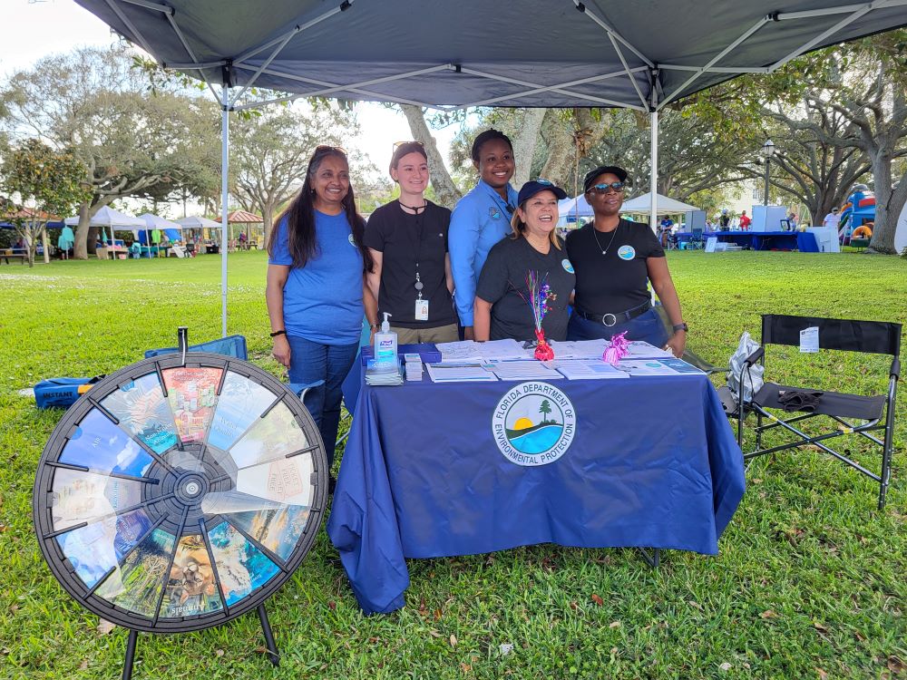 FDEP representatives at the FDEP information table