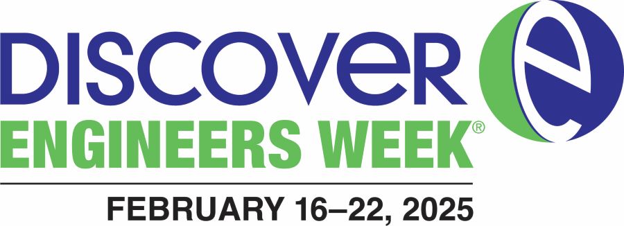 Discover Engineers Week logo with text that says February 16-22, 2025